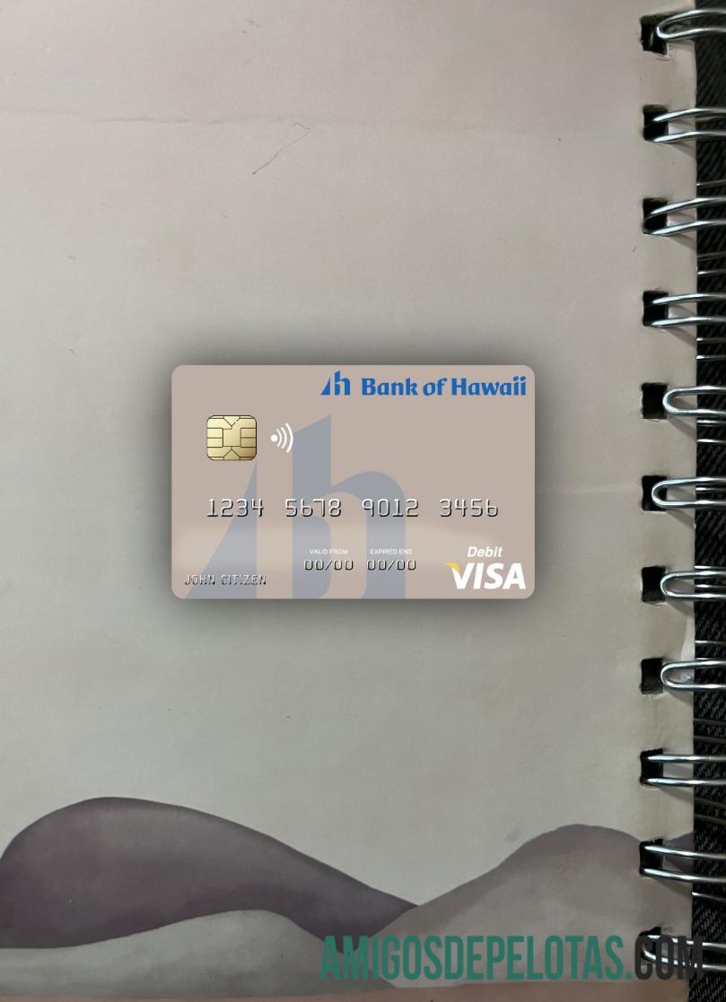 Cartão de débito Visa Samoa Bank Of Hawaii Photolook Front amostra